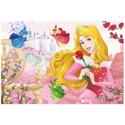 Dino Puzzle 2 in 1  - Rapunzel si Aurora (66 piese)