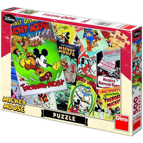 Dino Puzzle - Distractie cu Mickey Mouse (500 piese)
