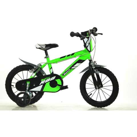 DINO BIKES Bicicleta verde pentru copii 16"