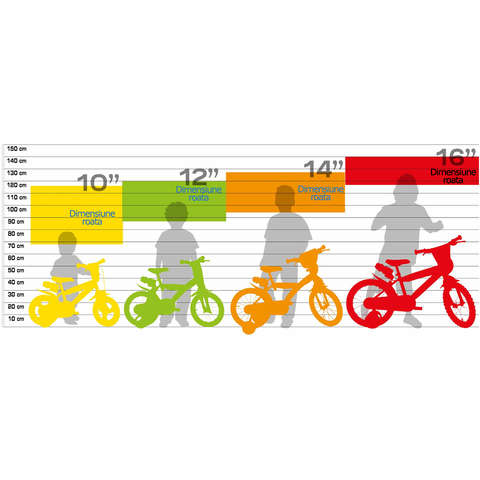DINO BIKES Bicicleta verde pentru copii 16"