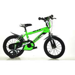 Bicicleta verde pentru copii 16"