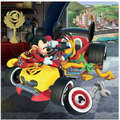 Dino Puzzle 3 in 1 - Cursa lui Mickey Mouse (3 x 55 piese)