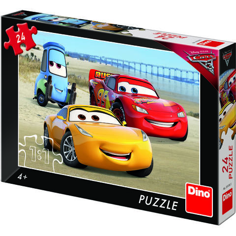 Dino Puzzle - Cars 3 la mare (24 piese)