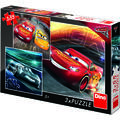 Dino Puzzle 3 in 1 - Cars 3: Cursa cea mare (3 x 55 piese)