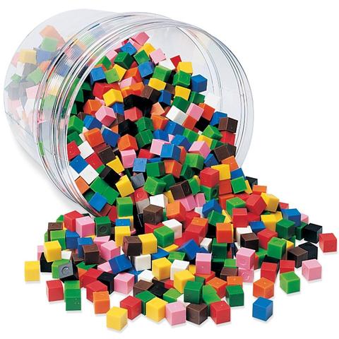Learning Resources Cuburi multicolore (1cm)