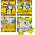 BIGJIGS Toys Primul meu puzzle - Safari - set 4 bucati