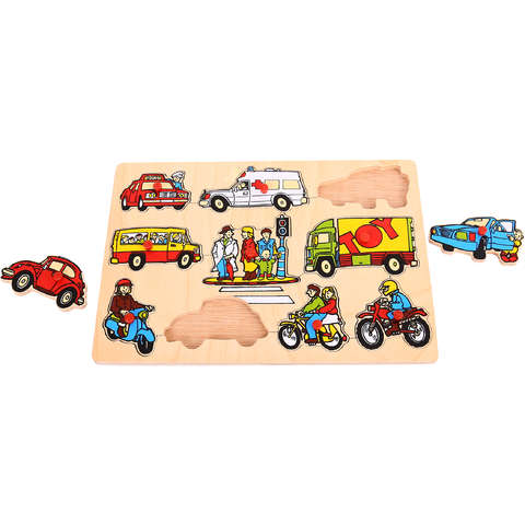 BIGJIGS Toys Puzzle - Mijloace de transport
