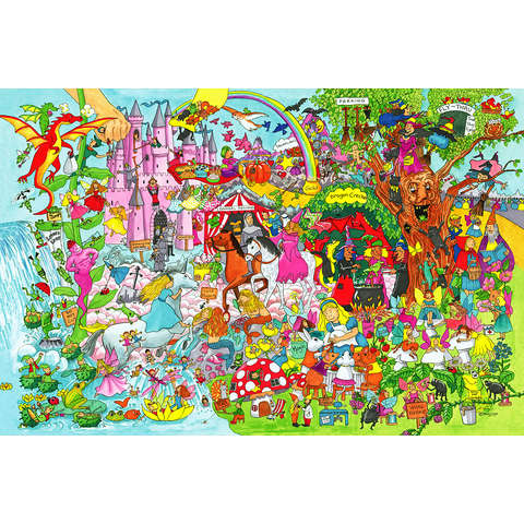 BIGJIGS Toys Puzzle fantasyland - 24 piese
