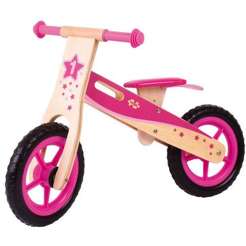 BIGJIGS Toys Bicicleta fara pedale - Pink