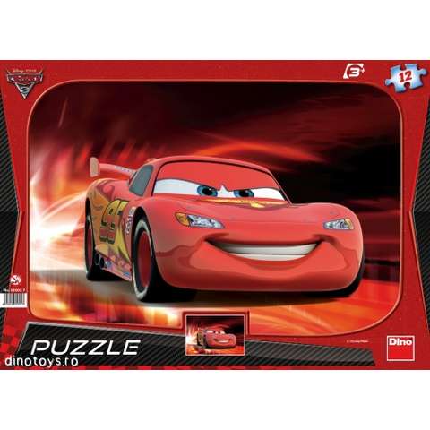 Dino Puzzle Cars - Lightning McQueen (12 piese)