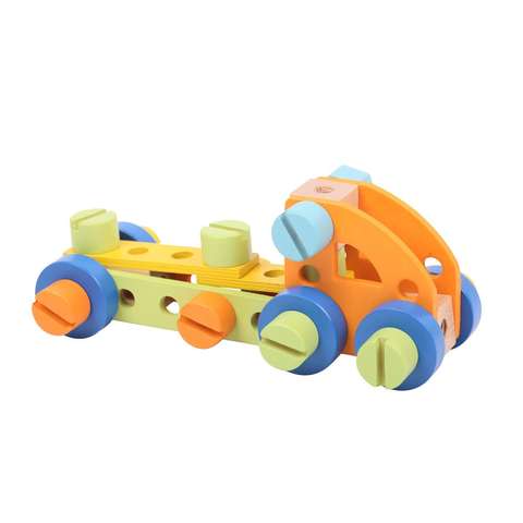BIGJIGS Toys Set de construit din lemn - 51 piese