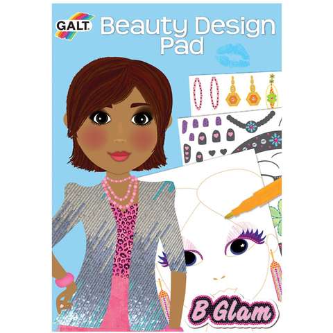 Galt Girl Club - Carticica de colorat pentru fetite - Beauty Design Pad