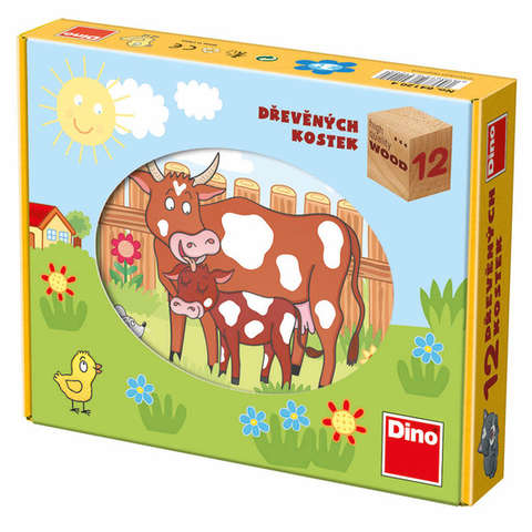 Dino Puzzle cubic - Animale de la ferma