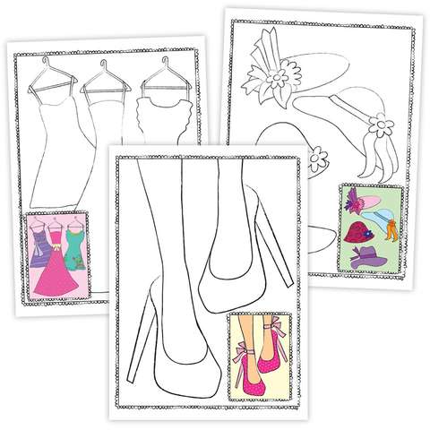 Galt Carte de colorat Fashion Doodle