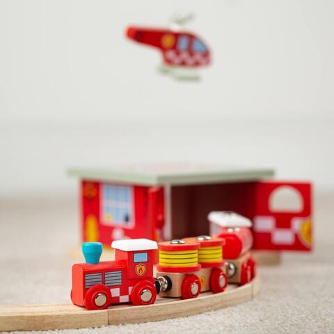 BIGJIGS Toys Trenuletul pompierilor