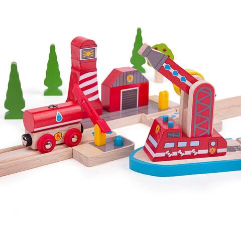BIGJIGS Toys Platforma pompierilor