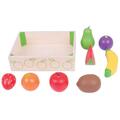 BIGJIGS Toys Cutiuta cu fructe din lemn