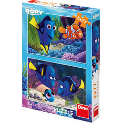 Puzzle 2 in 1 - Gasirea lui Dory (2 x 77 piese)