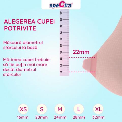 SPECTRA Cupa pentru san - 16 mm