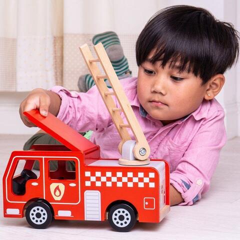 BIGJIGS Toys Joc de rol - Masinuta de pompieri