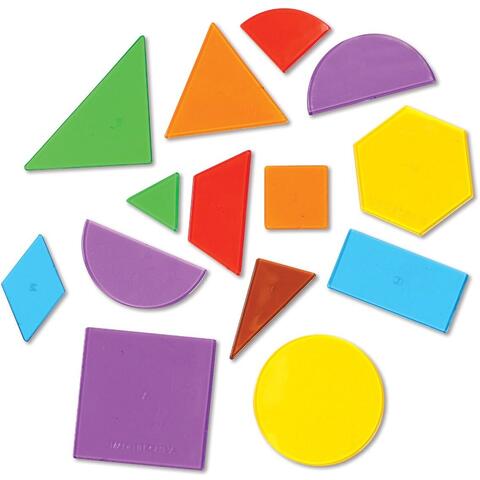 Learning Resources Forme geometrice transparente (408 piese)