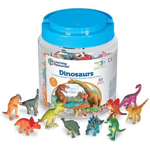 Learning Resources Set pentru sortat - Dinozauri jucausi (60 piese)