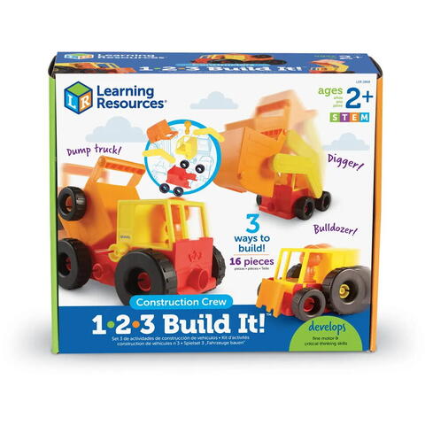 Learning Resources 1-2-3 Build It!™ - Utilaje de constructii