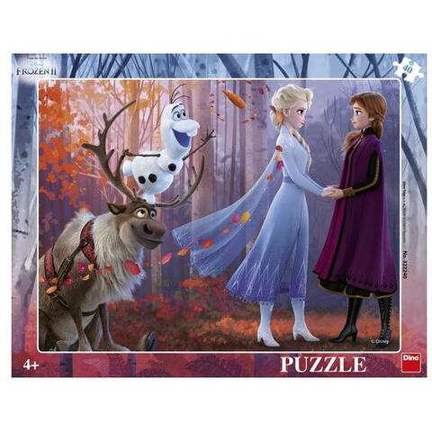 Dino Puzzle cu rama - Frozen II (40 piese)