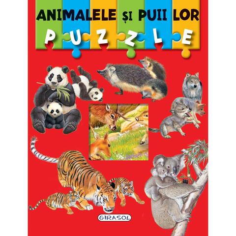 GIRASOL Carte puzzle - animalele si puii lor