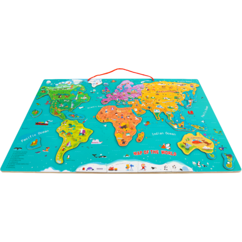 Topbright Harta lumii mare - puzzle magnetic
