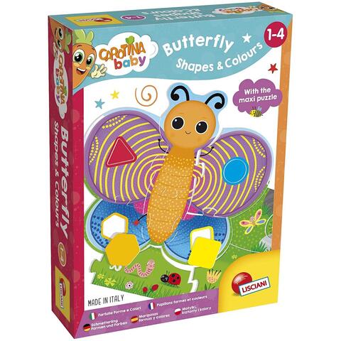 LISCIANI Puzzle de podea - Fluturas cu forme si culori (29 piese)