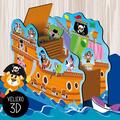 LISCIANI Joc Montessori - Corabia piratilor 3D