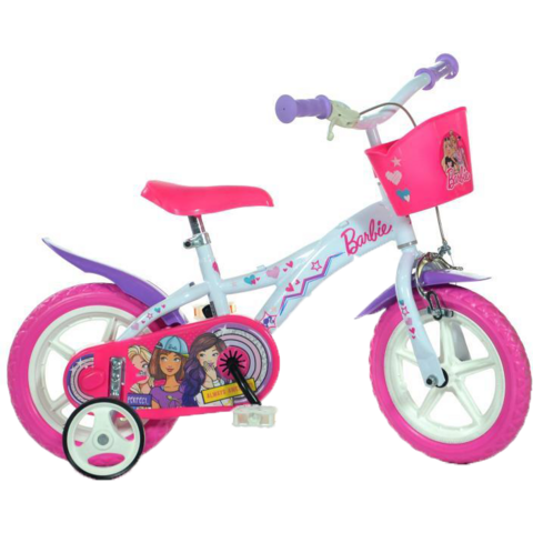 DINO BIKES Bicicleta copii 12" - Barbie - RESIGILATA