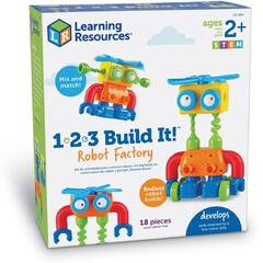 Learning Resources Hai sa construim - 1, 2, 3  Robotel colorat