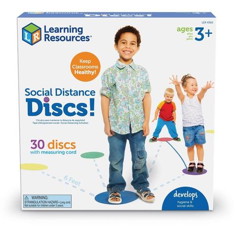 Learning Resources Discuri colorate  - Distantare sociala