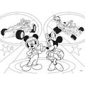 LISCIANI Puzzle de colorat - Mickey in cursa (24 piese)