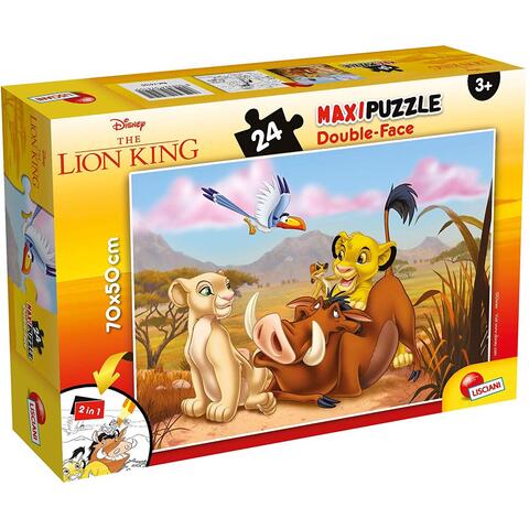 LISCIANI Puzzle de colorat maxi - Regele leu (24 piese)