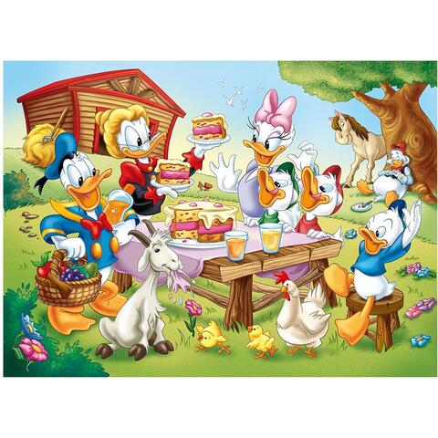 LISCIANI Puzzle de colorat - Familia Donald Duck (35 piese)