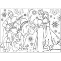 LISCIANI Puzzle de colorat maxi - Elsa si prietenii (60 piese)