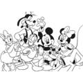 LISCIANI Puzzle de colorat maxi - Mickey Mouse (60 piese)