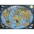 Dino Puzzle - Harta lumii pentru copii (1000 de piese)