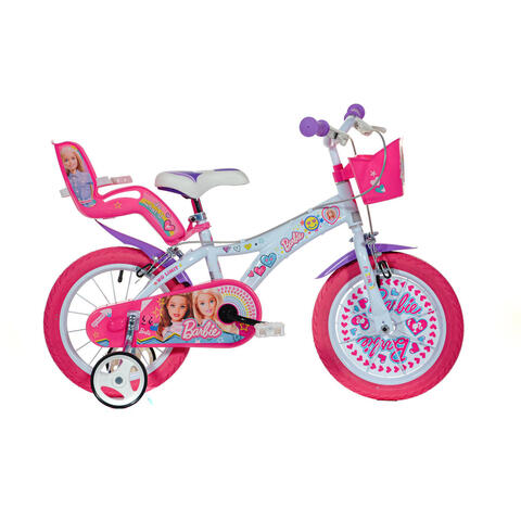 DINO BIKES Bicicleta copii 16" - Barbie la plimbare -RESIGILATA