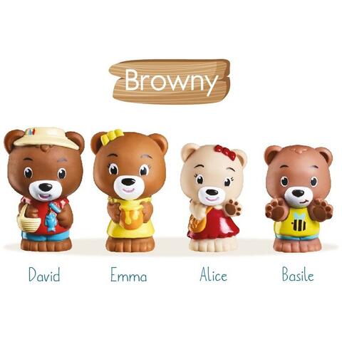 Klorofil Set figurine - Familia de ursuleti Browny