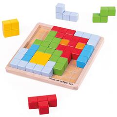 BIGJIGS Toys Joc de logica - Puzzle colorat