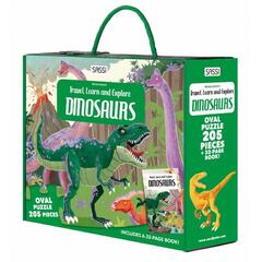 Sassi Cunoaste, invata si exploreaza -  Puzzle Dinozauri (205 piese)
