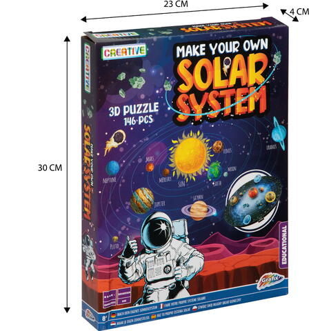 Grafix Puzzle 3D - Sistemul solar (146 piese)
