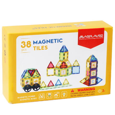 MAGPLAYER Set de constructie magnetic 3D - 38 piese