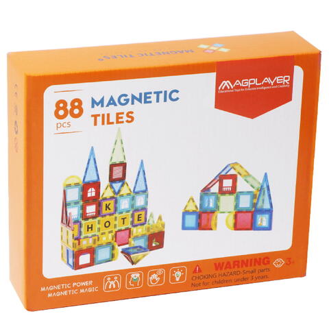 MAGPLAYER Set de constructie magnetic 3D - 88 piese