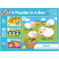 Galt Set 4 puzzle-uri Animale de la ferma (4, 6, 8, 12 piese) - RESIGILAT