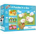 Galt Set 4 puzzle-uri Animale de la ferma (4, 6, 8, 12 piese) - RESIGILAT